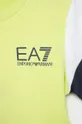 Dětské bavlněné tričko EA7 Emporio Armani světle zelená