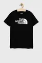 μαύρο Παιδικό βαμβακερό μπλουζάκι The North Face Για αγόρια
