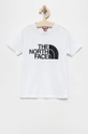 biały The North Face t-shirt bawełniany dziecięcy Chłopięcy