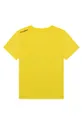 Παιδικό βαμβακερό μπλουζάκι Karl Lagerfeld κίτρινο
