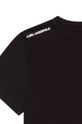 černá Dětské bavlněné tričko Karl Lagerfeld