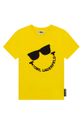 jasně žlutá Dětské bavlněné tričko Karl Lagerfeld Chlapecký