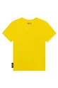 Παιδικό βαμβακερό μπλουζάκι Karl Lagerfeld κίτρινο