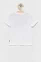 Levi's t-shirt bawełniany dziecięcy biały