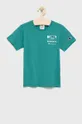 зелений Дитяча бавовняна футболка Champion 305991 Для хлопчиків
