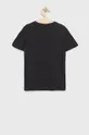 Παιδικό βαμβακερό μπλουζάκι Jack & Jones μαύρο
