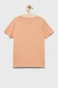 Παιδικό βαμβακερό μπλουζάκι Jack & Jones πορτοκαλί
