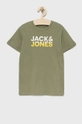 zelená Detské bavlnené tričko Jack & Jones Chlapčenský