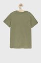Detské bavlnené tričko Jack & Jones sýto zelená