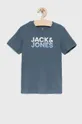 modrá Detské bavlnené tričko Jack & Jones Chlapčenský