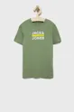 πράσινο Παιδικό βαμβακερό μπλουζάκι Jack & Jones Για αγόρια