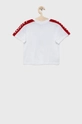 Lacoste t-shirt bawełniany dziecięcy TJ2659 biały