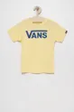 κίτρινο Παιδικό βαμβακερό μπλουζάκι Vans Για αγόρια
