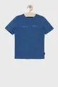 niebieski Tom Tailor t-shirt bawełniany dziecięcy Chłopięcy