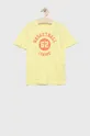 żółty Tom Tailor t-shirt bawełniany dziecięcy Chłopięcy