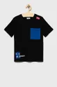 μαύρο Παιδικό βαμβακερό μπλουζάκι Fila Για αγόρια