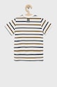 Detské bavlnené tričko Birba&Trybeyond 999.44078.00. biela SS22