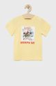 jasny żółty Birba&Trybeyond t-shirt bawełniany dziecięcy . Chłopięcy