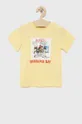 žltá Detské bavlnené tričko Birba&Trybeyond Chlapčenský