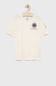 Birba&Trybeyond t-shirt bawełniany dziecięcy aplikacja beżowy 999.44452.00.134.176