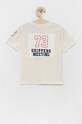 Birba&Trybeyond t-shirt bawełniany dziecięcy 999.44452.00.98.128 beżowy SS22
