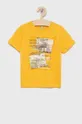 žltá Detské bavlnené tričko Birba&Trybeyond Chlapčenský
