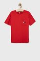 červená Dětské bavlněné tričko Birba&Trybeyond Chlapecký