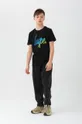 Παιδικό βαμβακερό μπλουζάκι Hype μαύρο