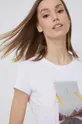 biały Armani Exchange t-shirt bawełniany 3LYTAM.YJ3RZ