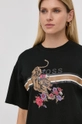 czarny Boss T-shirt bawełniany 50468049