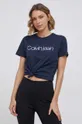 σκούρο μπλε Βαμβακερό μπλουζάκι Calvin Klein
