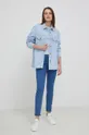 Calvin Klein Jeans - Βαμβακερό μπλουζάκι μπλε