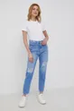 Calvin Klein Jeans T-shirt bawełniany J20J217713.PPYY biały