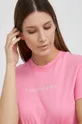 fioletowy Calvin Klein Jeans T-shirt bawełniany J20J217713.PPYY