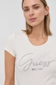 beżowy Guess T-shirt