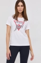 biały Guess T-shirt bawełniany