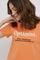 oranžová Bavlnené tričko JDY