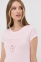 różowy Guess t-shirt