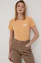 πορτοκαλί Μπλουζάκι Tommy Jeans Γυναικεία