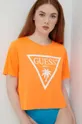 πορτοκαλί Μπλουζάκι Guess Γυναικεία