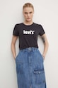 Levi's T-shirt bawełniany czarny 17369.1756
