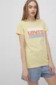 żółty Levi's t-shirt bawełniany
