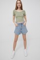 Bavlnené tričko Levi's A1890.0002 zelená SS22
