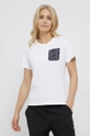 biały adidas TERREX T-shirt sportowy POCKET GRAPHIC TEE GU8983 Damski