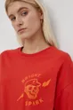 Pamučna majica Superdry crvena