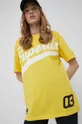 rumena Superdry bombažna majica Ženski