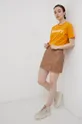 Bombažen t-shirt Superdry oranžna