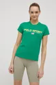 zielony Polo Ralph Lauren t-shirt bawełniany 211806441011 Damski