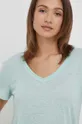 tyrkysová Ľanové tričko GAP