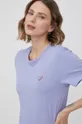 фіолетовий Бавовняна футболка Paul Smith